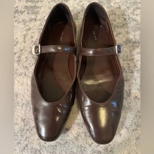 THE ROW Olga Mary Jane shoes flats patent leather buckle